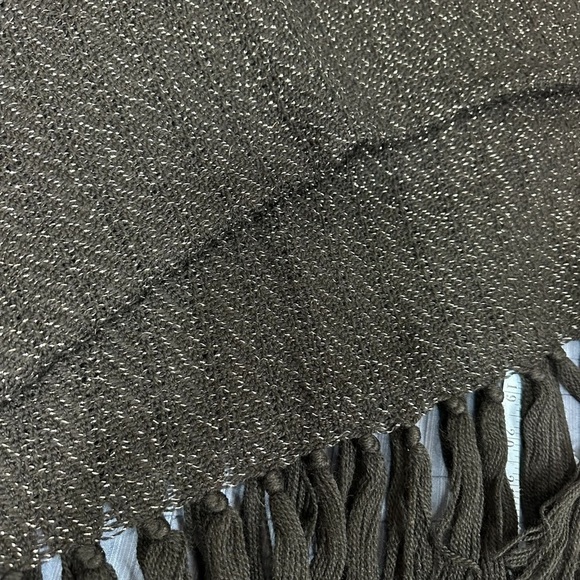 Huge Oversized Warm and Cozy Black Sparkle Scarf - Picture 9 of 10